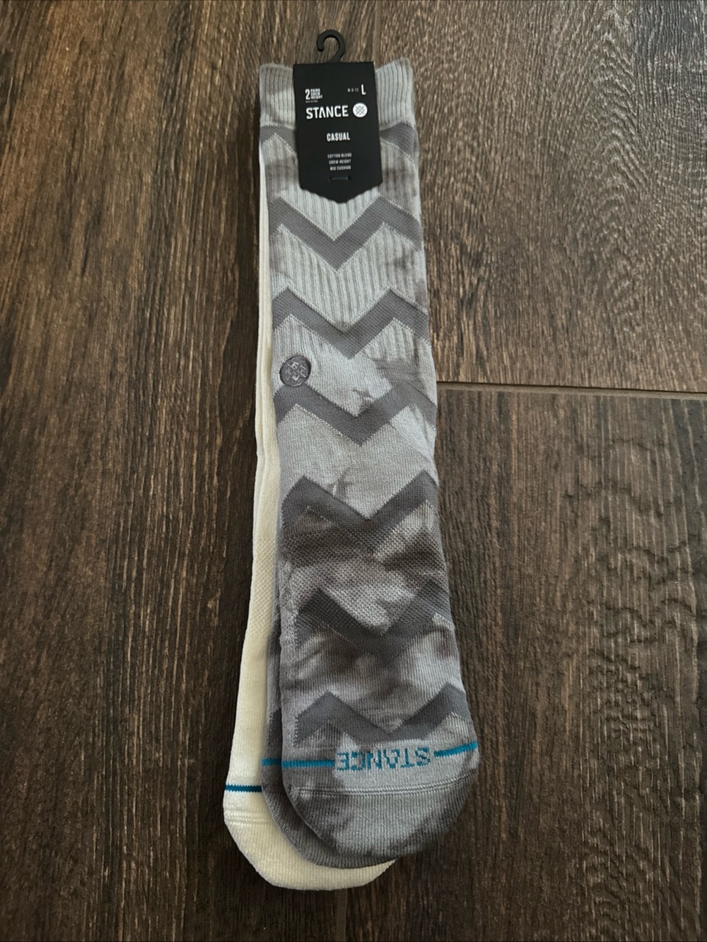 Stance Men's Gray Chevron & Cream Casual Sock 2-Pack